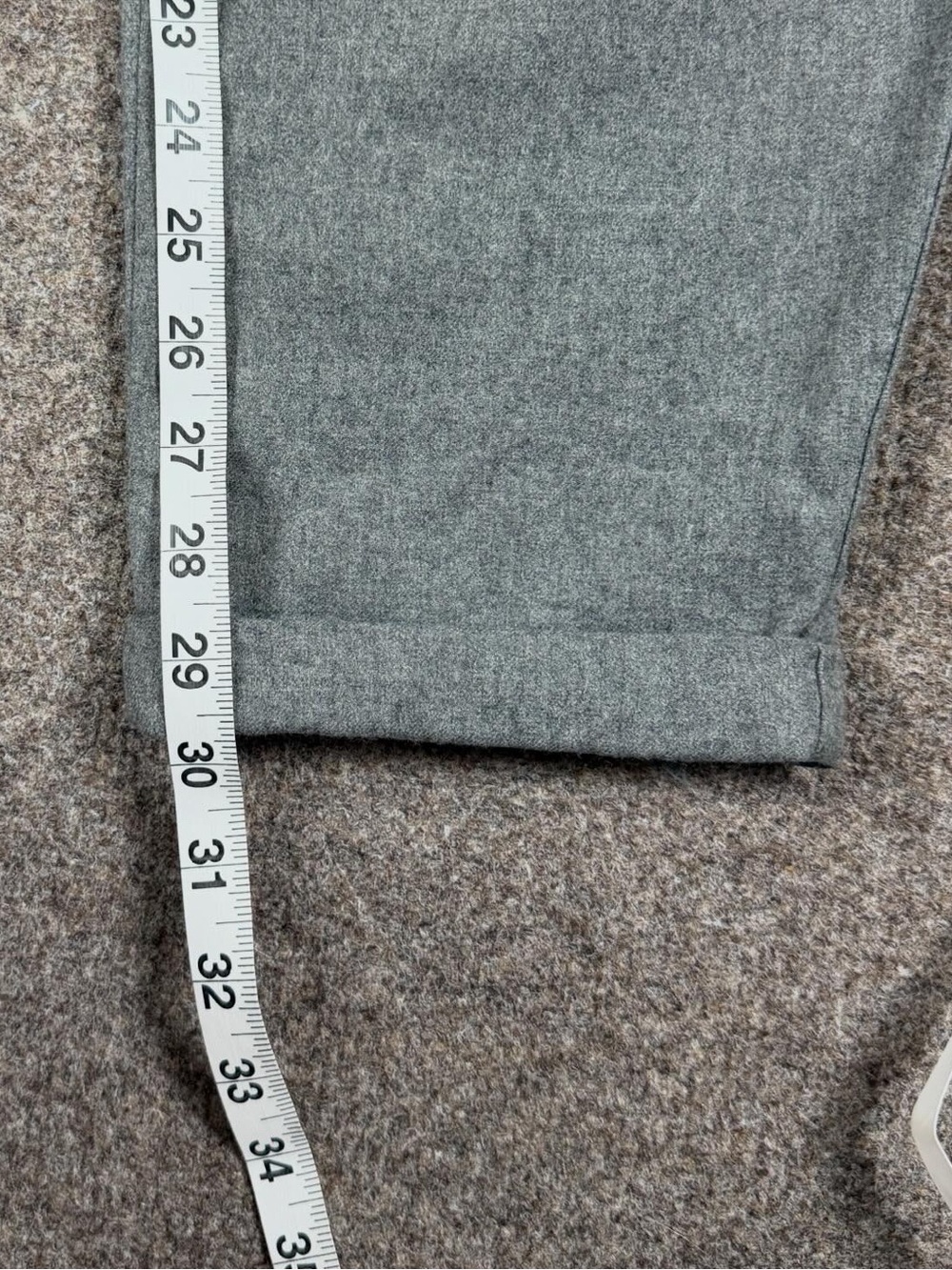 Vintage‎ Liz Claiborne Grey 100% Wool Tapered Leg Trouser Pants Womens Size 6 XS - Picture 11 of 12